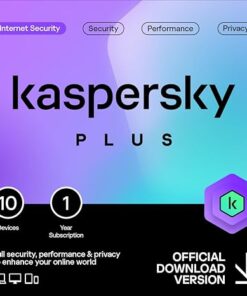 Kaspersky Plus 10 Devices | 1 Year - Digital Licenses